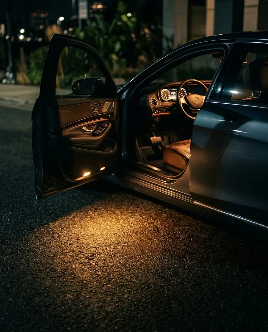 Door projector lights
